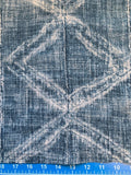 Mudcloth Style Fabric by the yard / Home Decor Fabric / Blue Upholstery Fabric / Home Decor fabric / Grey Black Mudcloth Fabric - Annabel Bleu