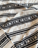 Schumacher Fabric / Ivory Black Serape stripe Fabric / Home Decor Fabric / Upholstery Fabric by the Yard - Annabel Bleu