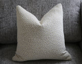 Cream Leopard Pillow Cover / Animal Print Cushion / Cheetah Pillow / Velvety Leopard Pillow Cover - Annabel Bleu