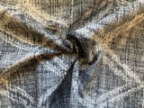 Mudcloth Style Fabric by the yard / Home Decor Fabric / Blue Upholstery Fabric / Home Decor fabric / Grey Black Mudcloth Fabric - Annabel Bleu