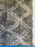 Mudcloth Style Fabric by the yard / Home Decor Fabric / Black or Blue Fabric / Home Decor fabric / Grey Black Mudcloth Fabric - Annabel Bleu