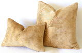 Geometric Gold Velvet Pillow Cover - Annabel Bleu