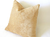 Geometric Gold Velvet Pillow Cover - Annabel Bleu