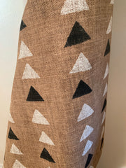 Rust Mudcloth Upholstery Fabric by the yard / Home Decor Fabric / Terracotta Upholstery Fabric / Cream Black Mudcloth Fabric