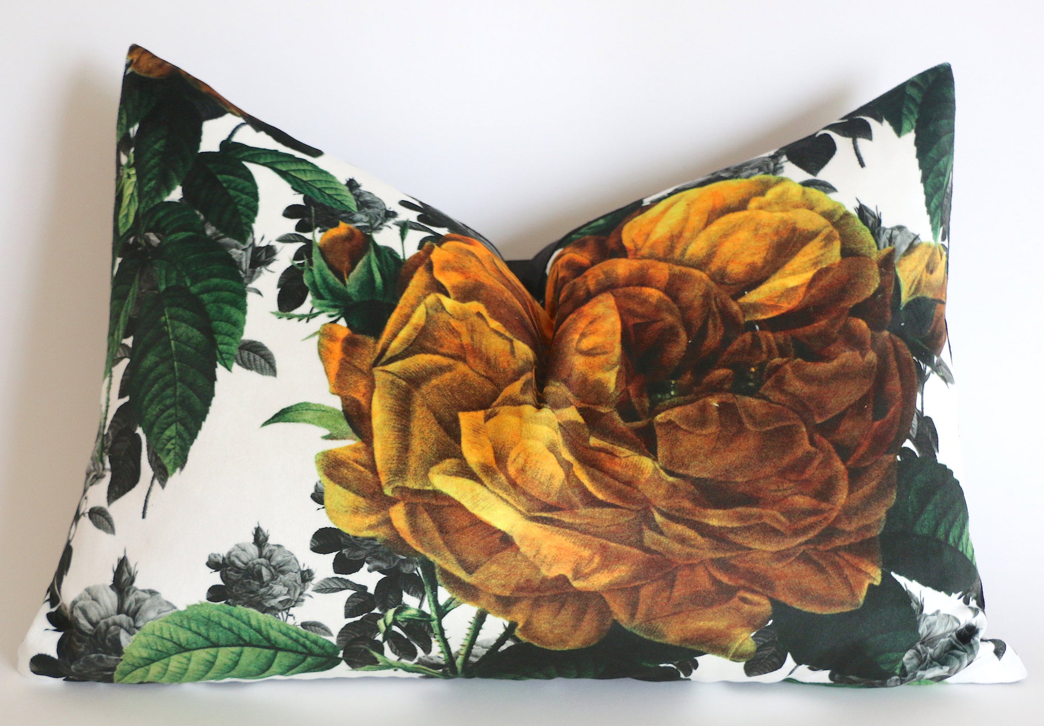 Beautiful Victorian Roses buy with Fringe Details Pillow