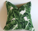 Sunbrella Collection: Outdoor Pillow Covers in Green and Black - Annabel Bleu