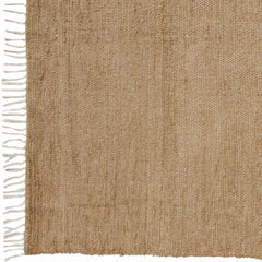 Boho Tasseled Cotton Burlap Woven Rug
