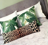 Velvet Cheetah Cushion Cover / Velvet Leopard Pillow / Animal Print  ZIPPER Pillow Cover / Jamil Natural Pillow / Beverly Hills Hotel Pillow - Annabel Bleu