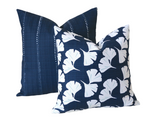 Santa Cruz Collection: Blue Outdoor Pillow cover / ANY SIZE Outdoor Cushion / 20x20 Outdoor Pillow Cover / Outdoor Cushion Cover - Annabel Bleu