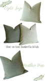 Ivory Sunbrella Outdoor Pillow cover / Sunbrella Solids - Annabel Bleu
