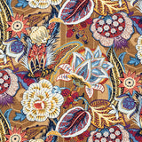 Schumacher Zanzibar Linen Fabric by the yard: Cerulean - Annabel Bleu