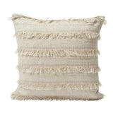 Pampas: Boho Woven Schumacher Fringed Pillow Cover - Annabel Bleu