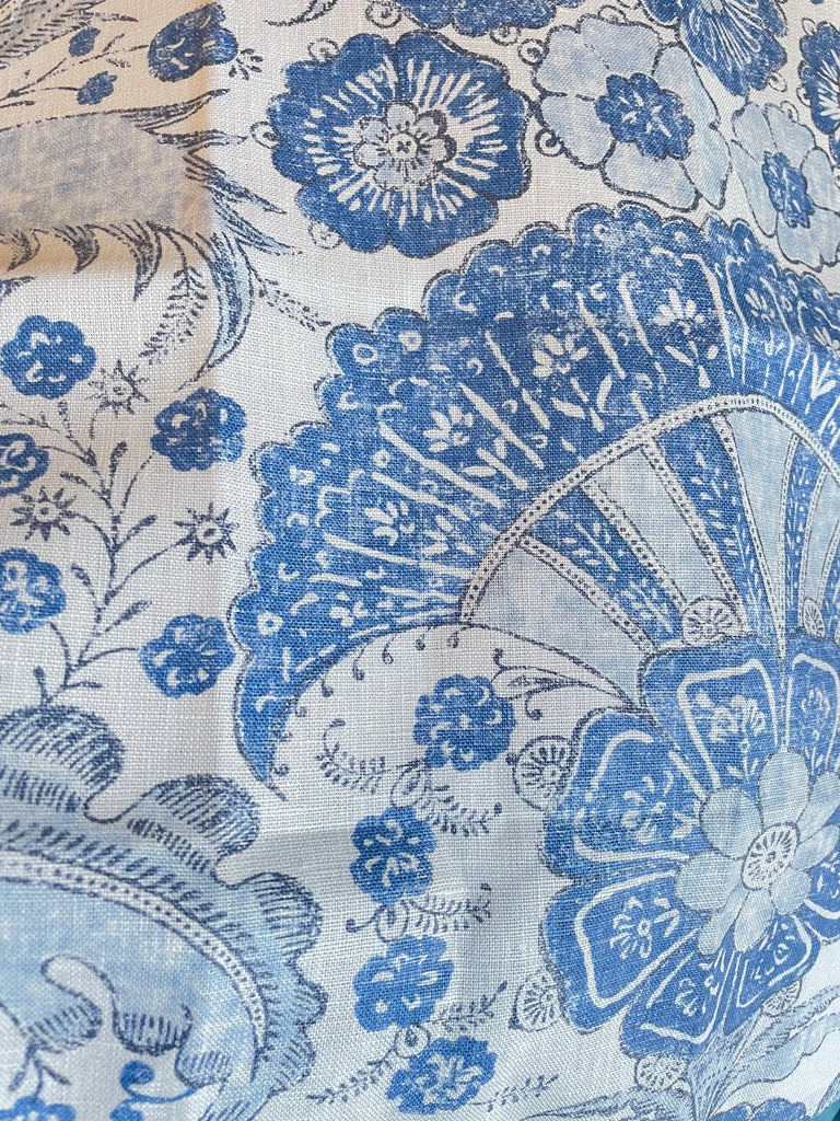 Schumacher “Calicut” Linen fabric, by the Yard