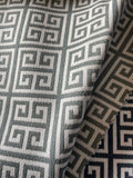 Venetian: Greek Key Performance Upholstery Fabric by the Yard - Annabel Bleu