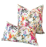 Bright Blooms Painterly Pillow Cover: Available in 10 Sizes - Annabel Bleu