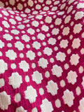 Schumacher Fabric by the yard: BETWIXT, MAGENTA - Annabel Bleu