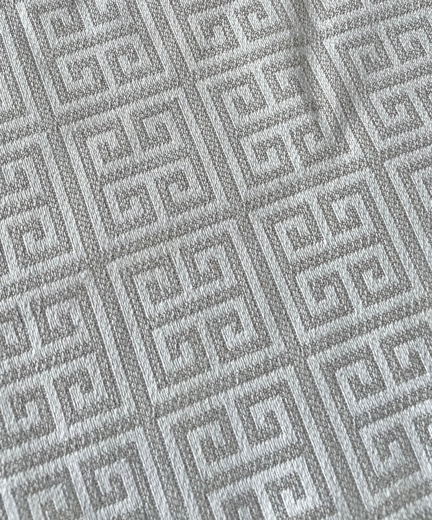  Greek Key Meander Print Upholstery Fabric by The Yard