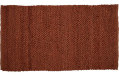 Rust Jute Woven Rug