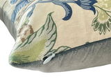 Botanical Schumacher Pillow Cover - Annabel Bleu