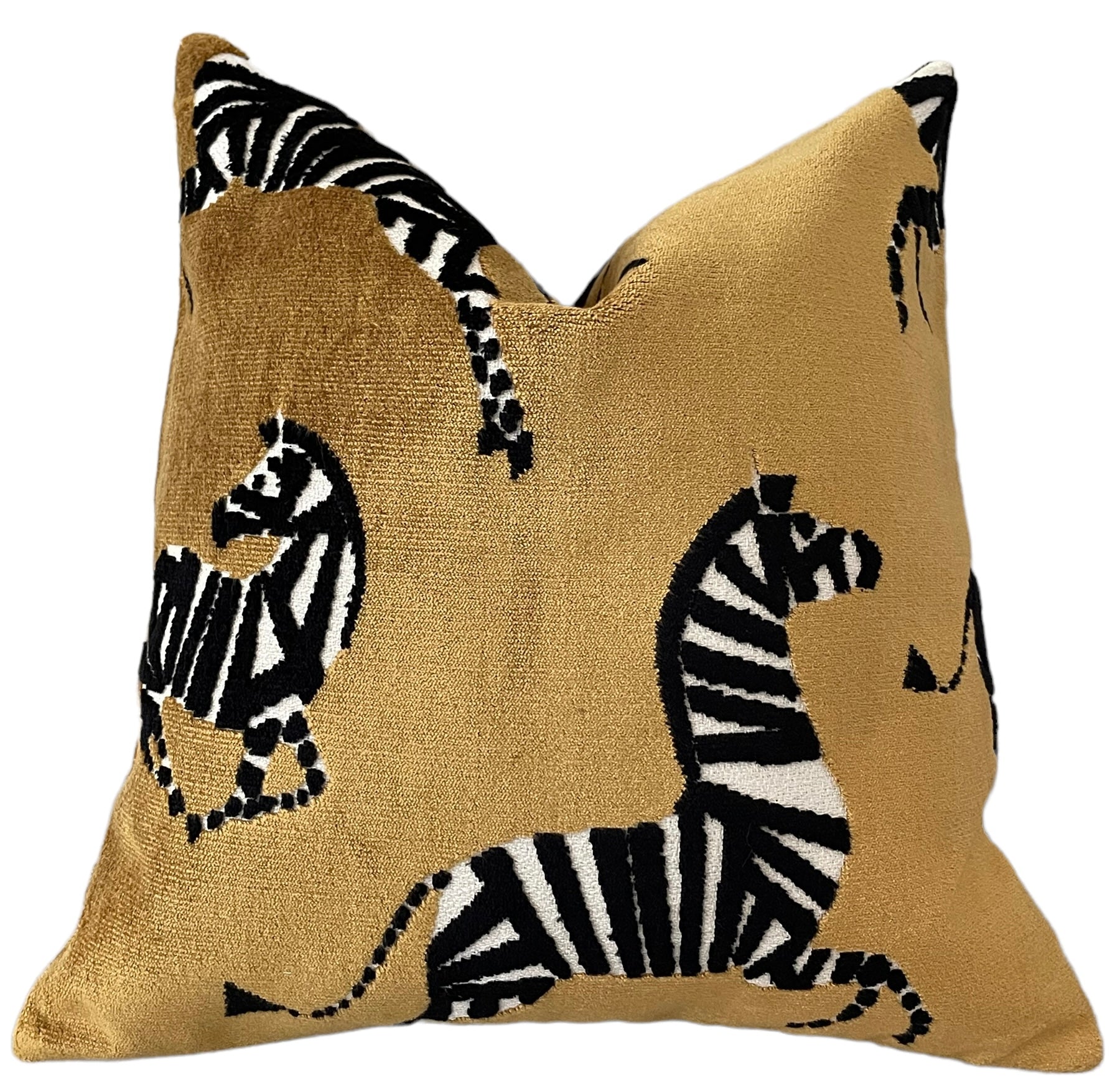 Z gallerie zebra store pillow covers in gold