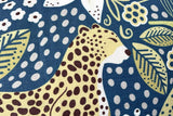 “Lady Leopard:” A Blue and Green Statement Pillow Cover - Annabel Bleu