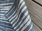 Mudcloth Style Performance Fabric / Blue Grey Upholstery Fabric by the Yard / Home Decor Fabric / Mudcloth Upholstery - Annabel Bleu