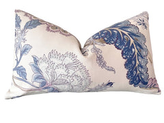 Schumacher Indian Arbre: Hyacinth | 12x21” Pillow Cover
