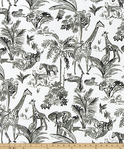 Safari Lounge Home Decor Fabric / Cotton Upholstery Fabric / Medium weight fabric / Upholstery Fabric - Annabel Bleu