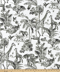 Safari Lounge Home Decor Fabric / Cotton Upholstery Fabric / Medium weight fabric / Upholstery Fabric