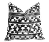 Black Throw pillow cover / Geometric pillow / Bohemian Cushion / Painted Pillow / Quilt Pillow cover & Other Sizes - Annabel Bleu