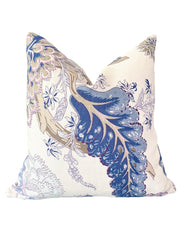 Schumacher Indian Arbre: Hyacinth | 18x18” Pillow Cover
