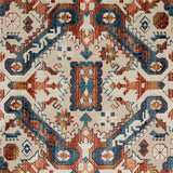 Tiraz, Spice: Schumacher Upholstery Velvet Fabric by the yard - Annabel Bleu