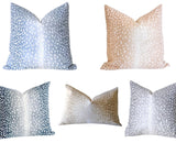Ombré Animal Print Pillow Cover / Fawn Pillow Cover in Five Color Choices / Living room pillows / Antelope Toss pillow / accent pillow / Blush Fawn Pillow Cover - Annabel Bleu