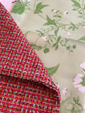Magenta tweed, Green & Pink floral “Boutique Bundle” #17 - Annabel Bleu