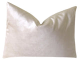 Hazel: A Cream Velvet Pillow Cover - Annabel Bleu