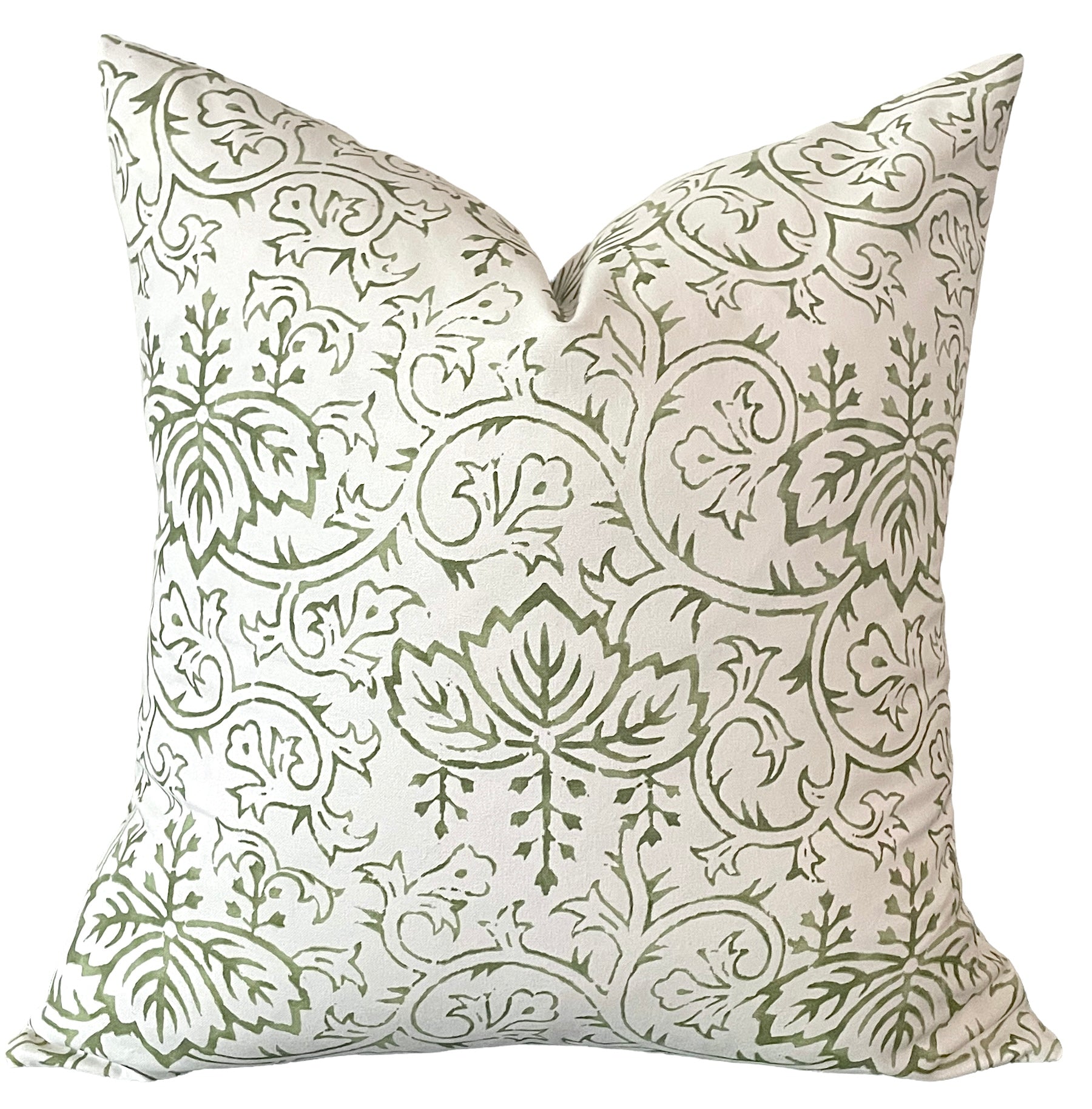 Thibaut Austin Bluestone Green Block Print Throw Pillow - Chloe & Olive