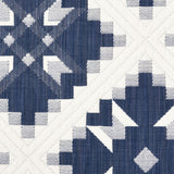 Indigo Schumacher Tristan Quilted Fabric by the Yard - Annabel Bleu