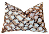 “Stevie” A 70’s Style Leopard Velvet Pillow Cover: Available in 10 Sizes - Annabel Bleu
