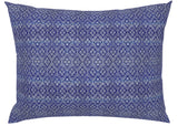Vintage Dark Indigo Floral Linen Pillow Cover: Available in 10 Sizes - Annabel Bleu