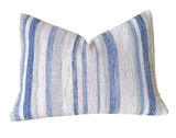 Sunset Beach Collection: Blue and White Fawn Throw Pillows / Blue Animal Print Pillow Cover - Annabel Bleu