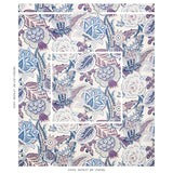 Schumacher Zanzibar Linen Fabric by the yard: Hyacinth - Annabel Bleu