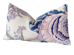 Schumacher Indian Arbre: Hyacinth | 12x21” Pillow Cover