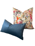 Bloom: Multicolor Abstract Floral Pillow Cover - Annabel Bleu