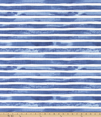 Home Decor Upholstery Fabric by the yard / Watercolor Striped Fabric / Cotton Upholstery Fabric / Medium weight fabric / Mudcloth Fabric