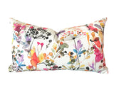Bloom: Multicolor Abstract Floral Pillow Cover - Annabel Bleu