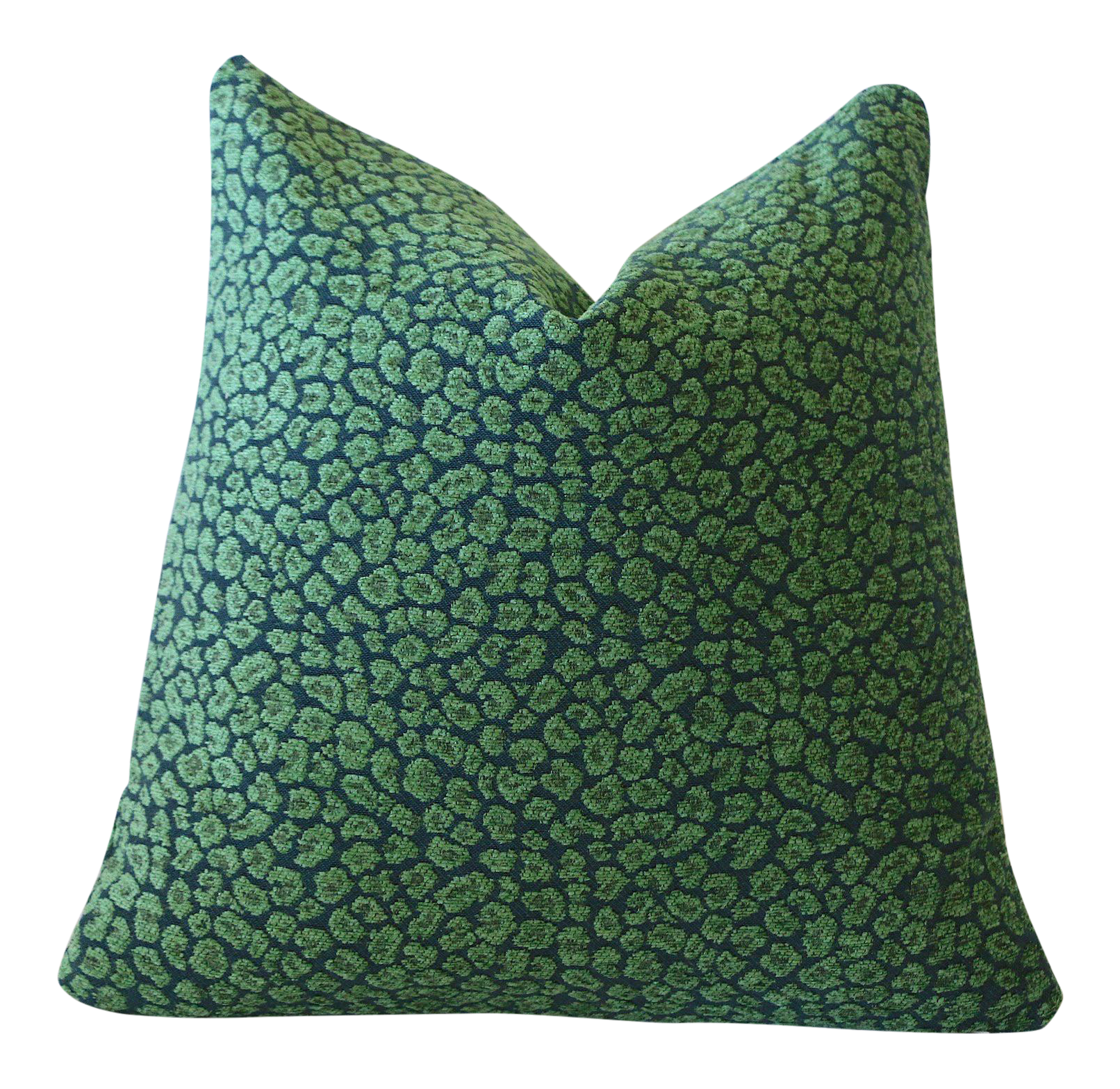 Malachite Green Blue Pillow Cover / 10 size options / Leopard Accent Pillow  / Decorative Throw Pillow / Teal Velvety Green Chenille