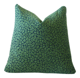 Malachite Green Blue Pillow Cover / 10 size options / Leopard Accent Pillow / Decorative Throw Pillow / Teal Velvety Green Chenille - Annabel Bleu