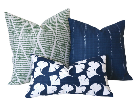 Blue throw pillow cover best sale