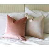 Blush Velvet Pillow Cover / Pink Velvet Pillow Cover / Rose Quartz pillow cover / 12x21 14x36 24x24 22x22 Blush Pink - Annabel Bleu