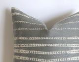Indigo Mudcloth Pillow Cover / Southwestern pillow / 22x22 or 9 other sizes Tribal Pillow / Boho Throw Pillow / Pillow: Performance Fabric - Annabel Bleu